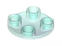 LEGO Platten 2654 Gleitschuh 2x2, transparent-hellblau