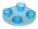 LEGO Platten 2654 Gleitschuh 2x2, transparent-dunkelblau