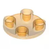 LEGO Platten 2654 Gleitschuh 2x2, transparent-orange