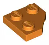 LEGO Sonderplatten 26601 Platte 2x2 mit abgeschrägtem Eck, orange