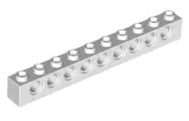 LEGO Technic 2730 Technikstein 1x10, weiß