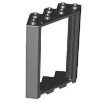 LEGO Türen und Fenster 28327 Ecktürrahmen 4x4x6, schwarz