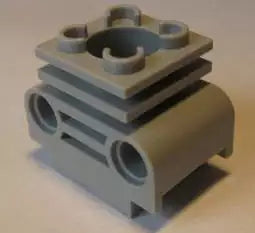LEGO Technic 2850 Motorblock (neu, ohne Schlitz), hellgrau