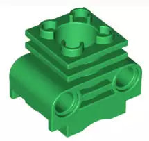 LEGO Technic 2850 Motorblock (neu, ohne Schlitz), grün