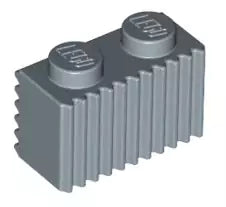 LEGO Steine 2877 Stein geriffelt 1x2, sandblau