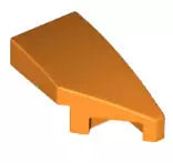 LEGO Schrägsteine 29119 Bogenstein 1x2x2/3 ohne Noppen, Rechts, 45° abgeschrägt, orange