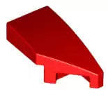 LEGO Schrägsteine 29119 Bogenstein 1x2x2/3 ohne Noppen, Rechts, 45° abgeschrägt, rot