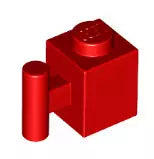 LEGO Sondersteine 2921 Stein 1x1 mit Griff, rot