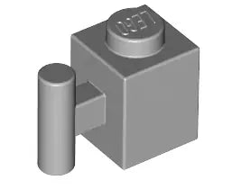 LEGO Sondersteine 2921 Stein 1x1 mit Griff, hellgrau