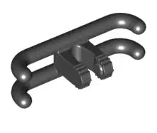 LEGO Gelenke 2922 Eisenbahn Stromabnehmer 1x4 (2 Finger, rastend), schwarz