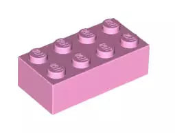 LEGO Steine 3001 Stein 2x4, knallpink