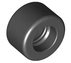 LEGO Räder und Reifen 30028 Reifen 14 x 9 mm ohne Profil, schwarz