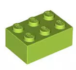 LEGO Steine 3002 Stein 2x3, lindgrün