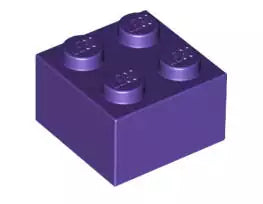 LEGO Steine 3003 Stein 2x2, dunkelpurpur