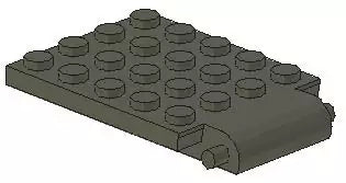 LEGO Sonderplatten 30042 Falltürklappe, dunkelgrau