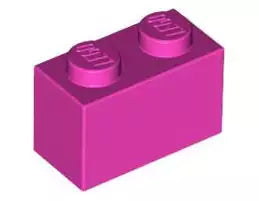 LEGO Steine 3004 Stein 2x1, knalldunkelpink