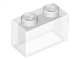 LEGO Steine 3065 Stein 2x1, transparent-klar