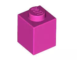 LEGO Steine 3005 Stein 1x1, knalldunkelpink