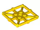 LEGO Sonderplatten 30094 Platte mit Rundrahmen 4x4, gelb
