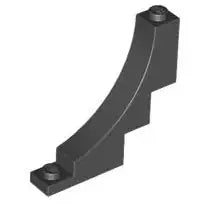 LEGO Steine 30099 Bogensteinsegment 1x5x4 invers, schwarz