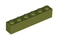 LEGO Steine 3009 Stein 1x6, olivgrün