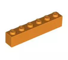 LEGO Steine 3009 Stein 1x6, orange