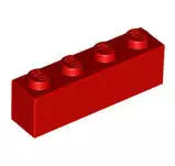 LEGO Steine 3010 Stein 1x4, rot