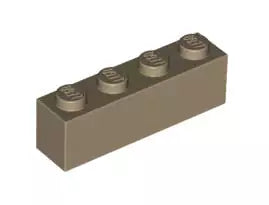 LEGO Steine 3010 Stein 1x4, dunkelbeige