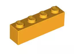 LEGO Steine 3010 Stein 1x4, knallhellorange