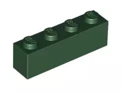 LEGO Steine 3010 Stein 1x4, dunkelgrün