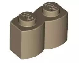 LEGO Sondersteine 30136 Palisandenstein 1x2, dunkelbeige