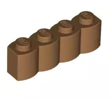 LEGO Sondersteine 30137 Palisandenstein 1x4, mitteldunkel fleischfarben