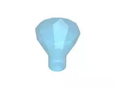 LEGO Gestein 30153 Edelstein mit 24 Facetten, transparent-dunkelblau