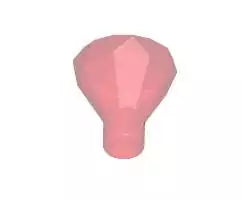 LEGO Gestein 30153 Edelstein mit 24 Facetten, transparent-rot