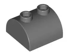 LEGO Sondersteine 30165 Bogenstein 2x2 mit 2 Noppen, dunkelgrau