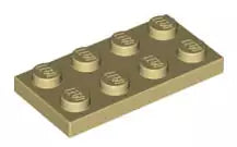 LEGO Platten 3020 Platte 2x4, beige