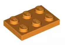 LEGO Platten 3021 Platte 2x3, orange