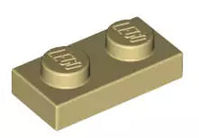 LEGO Platten 3023 Platte 1x2, beige