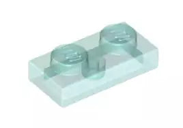 LEGO Platten 3023 Platte 1x2, transparent-hellblau