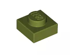 LEGO Platten 3024 Platte 1x1, olivgrün