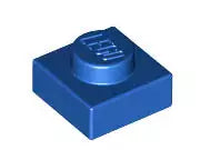 LEGO Platten 3024 Platte 1x1, blau