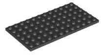 LEGO Platten 3028 Platte 6x12, schwarz