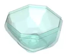 LEGO Gestein 30294 Felsblock Unterteil, transparent-hellblau