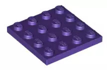 LEGO Platten 3031 Platte 4x4, dunkelpurpur