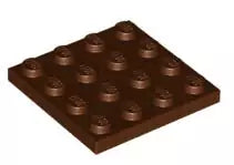 LEGO Platten 3031 Platte 4x4, rotbraun