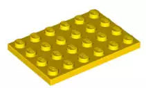 LEGO Platten 3032 Platte 4x6, gelb