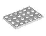 LEGO Platten 3032 Platte 4x6, weiß