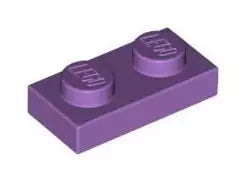 LEGO Platten 3023 Platte 1x2, mittel-lavendel