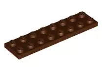 LEGO Platten 3034 Platte 2x8, rotbraun