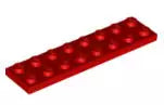 LEGO Platten 3034 Platte 2x8, rot